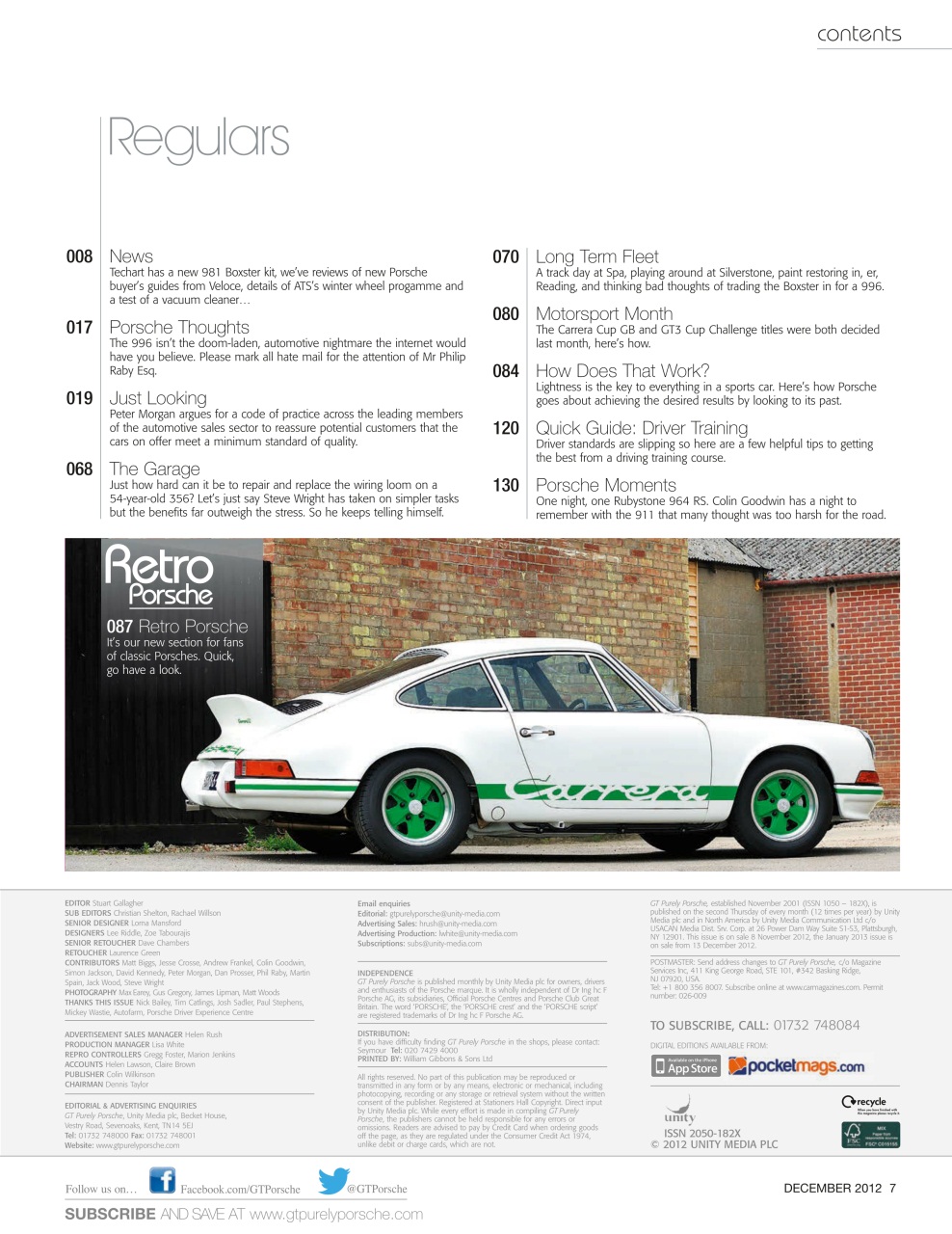 GT Porsche Preview Pages