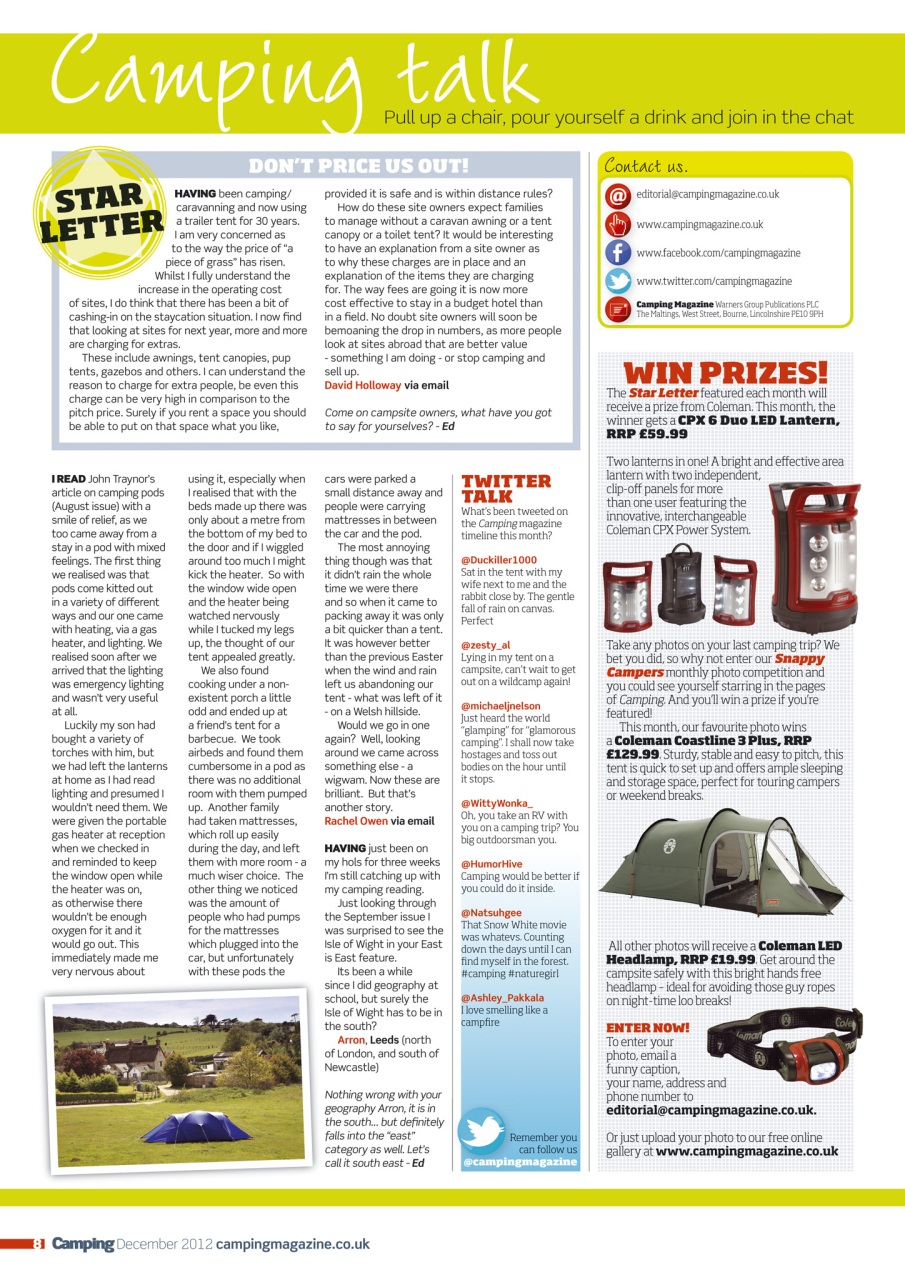 Camping Preview Pages