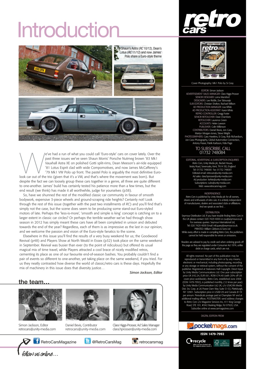 Retro Cars Preview Pages
