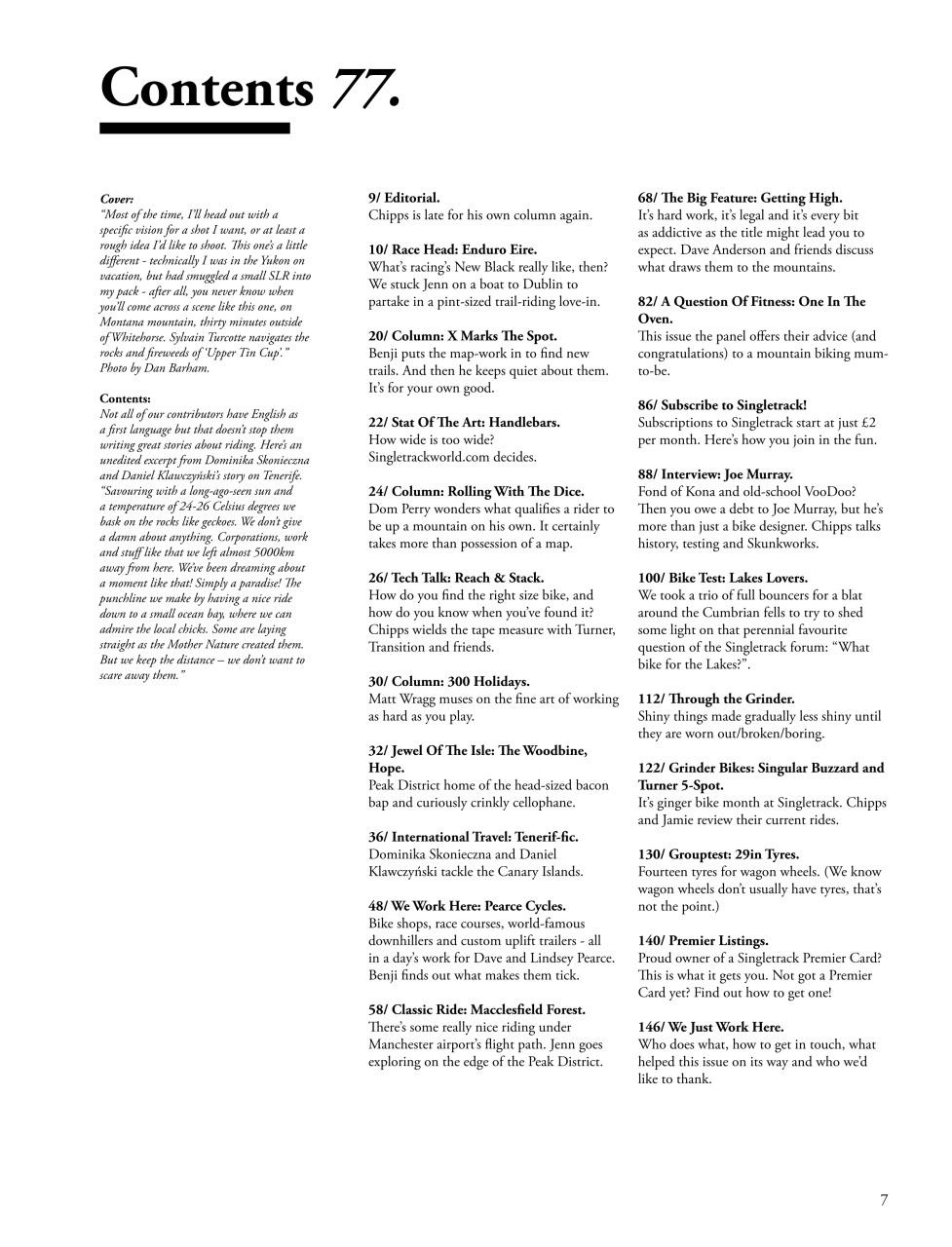 Singletrack Preview Pages