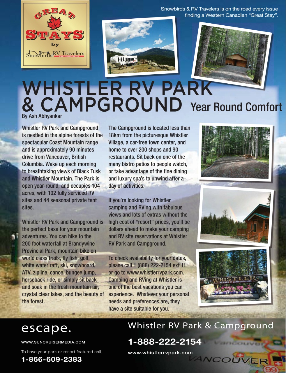Snowbirds & RV Travelers Preview Pages