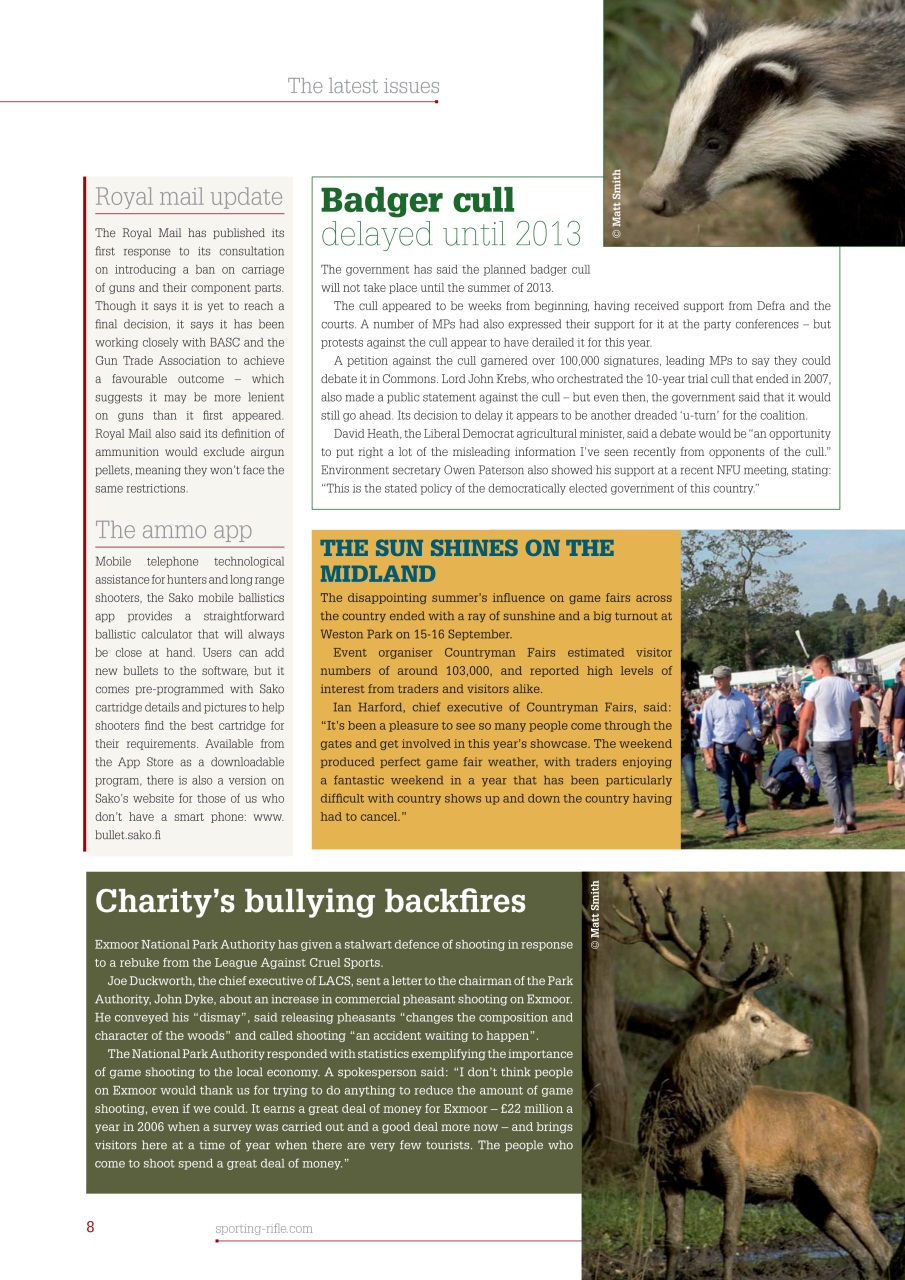 Sporting Rifle Preview Pages