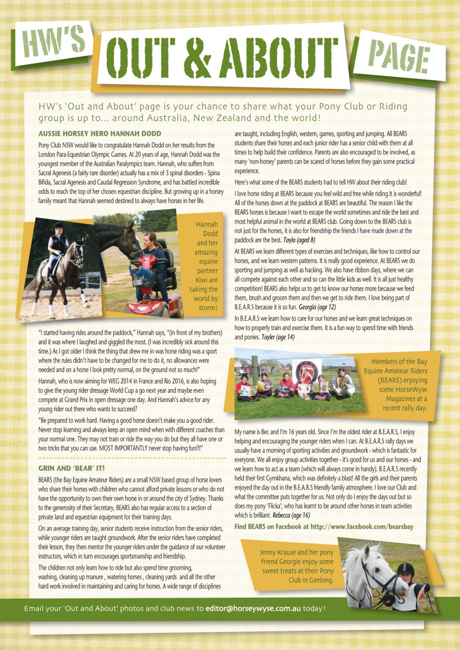 HorseWyse Magazine Preview Pages