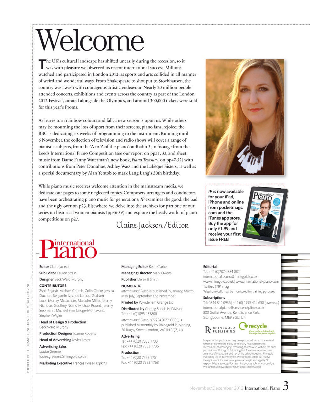 International Piano Preview Pages