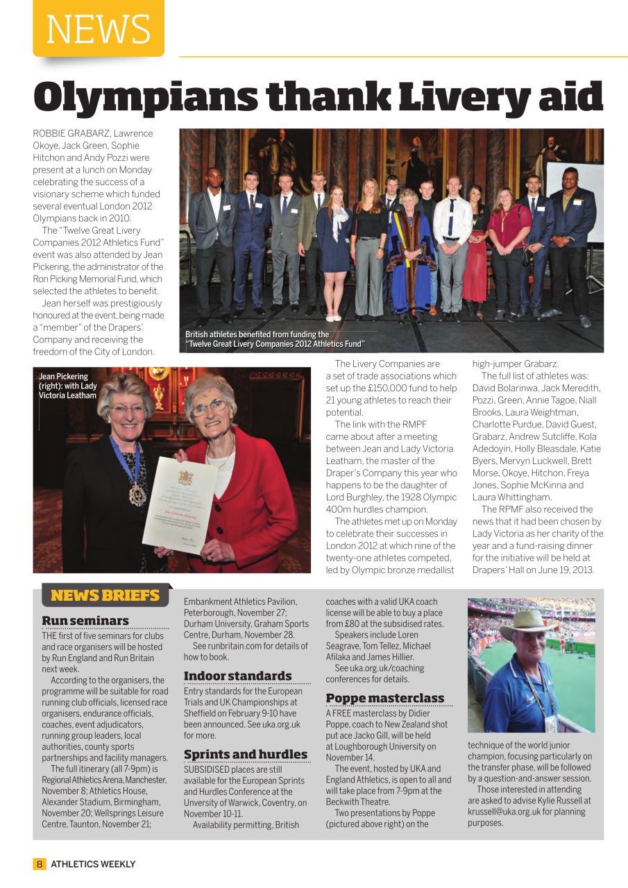 AW – Athletics Weekly Magazine Preview Pages