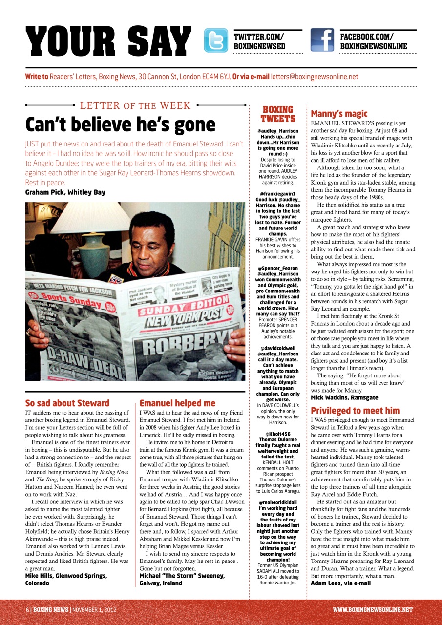 Boxing News Preview Pages