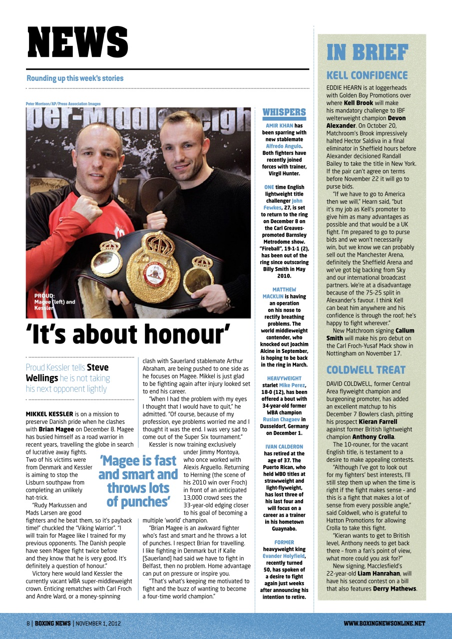 Boxing News Preview Pages