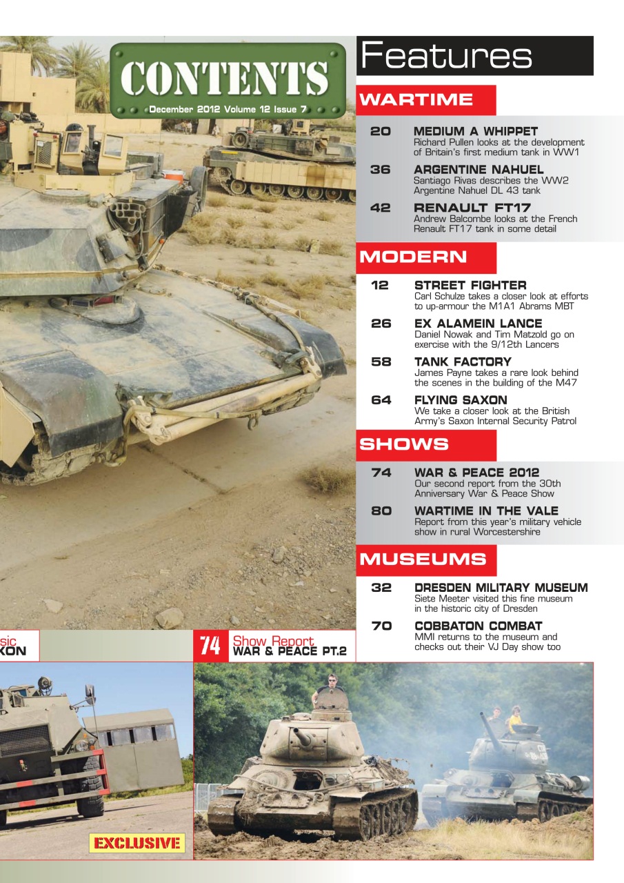 Military Machines International Preview Pages