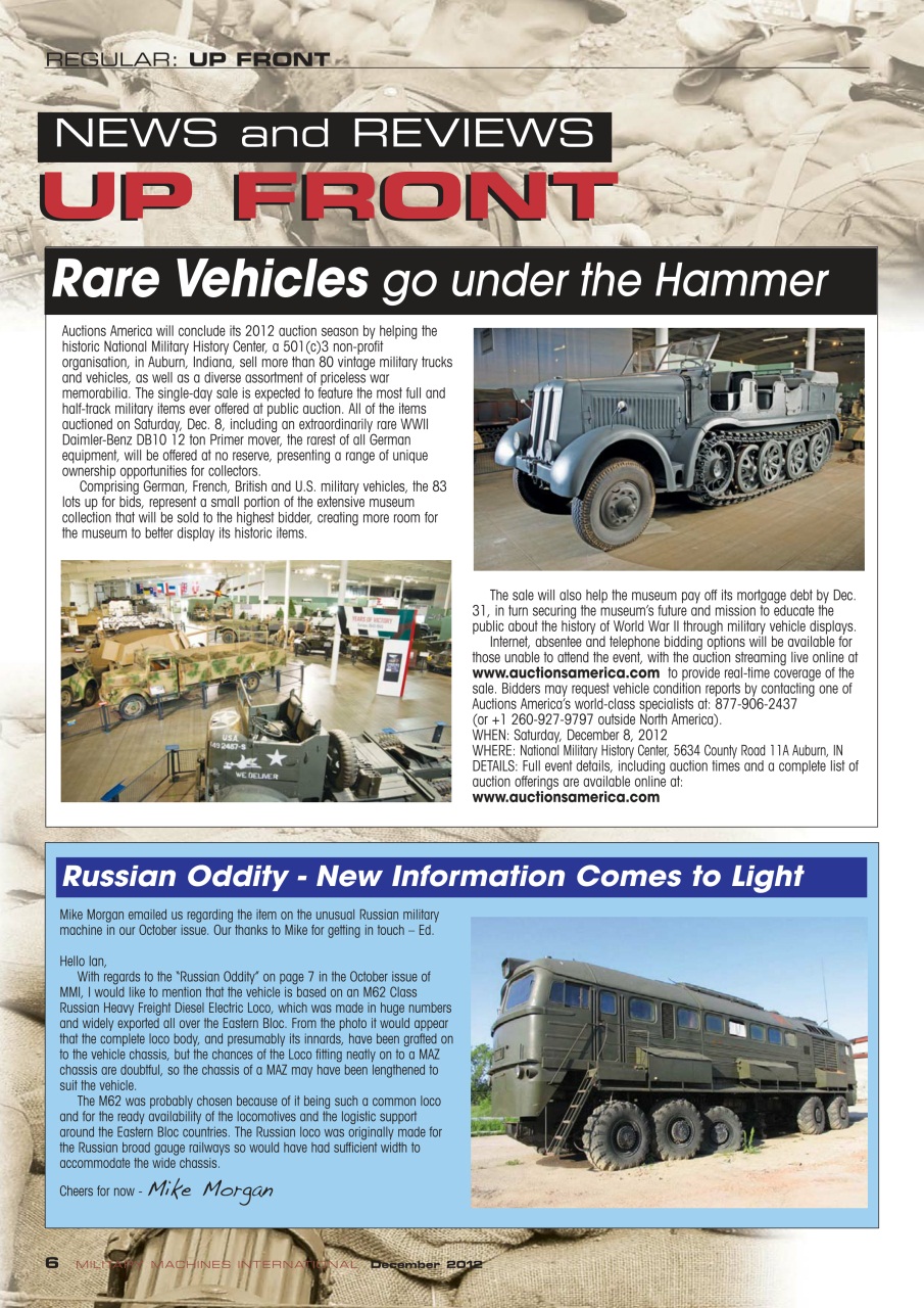 Military Machines International Preview Pages
