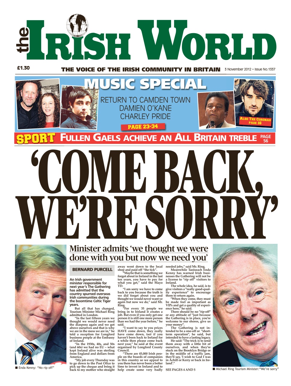 Irish World Preview Pages