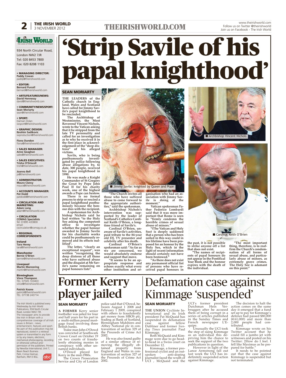 Irish World Preview Pages