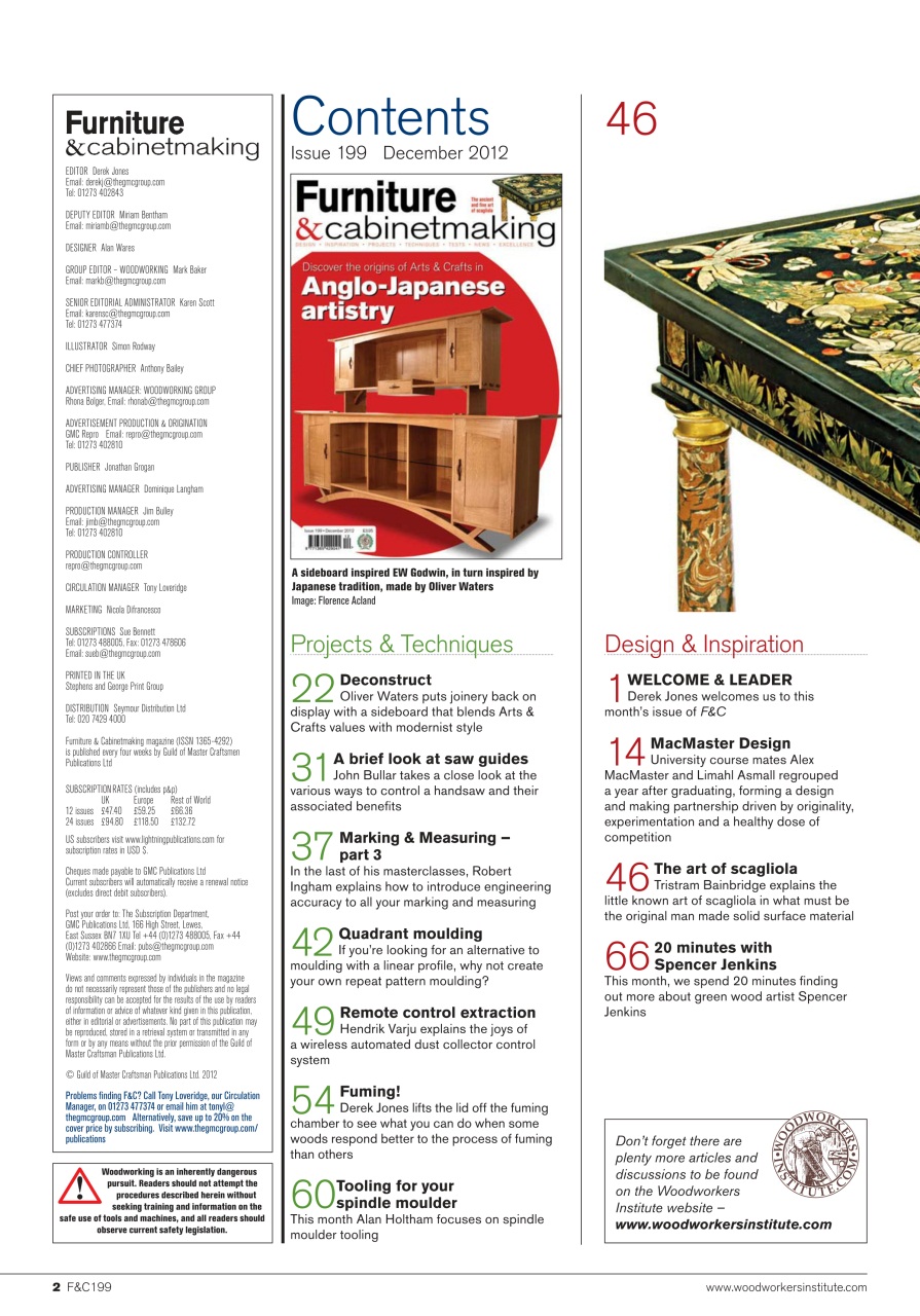 Furniture & Cabinetmaking Preview Pages