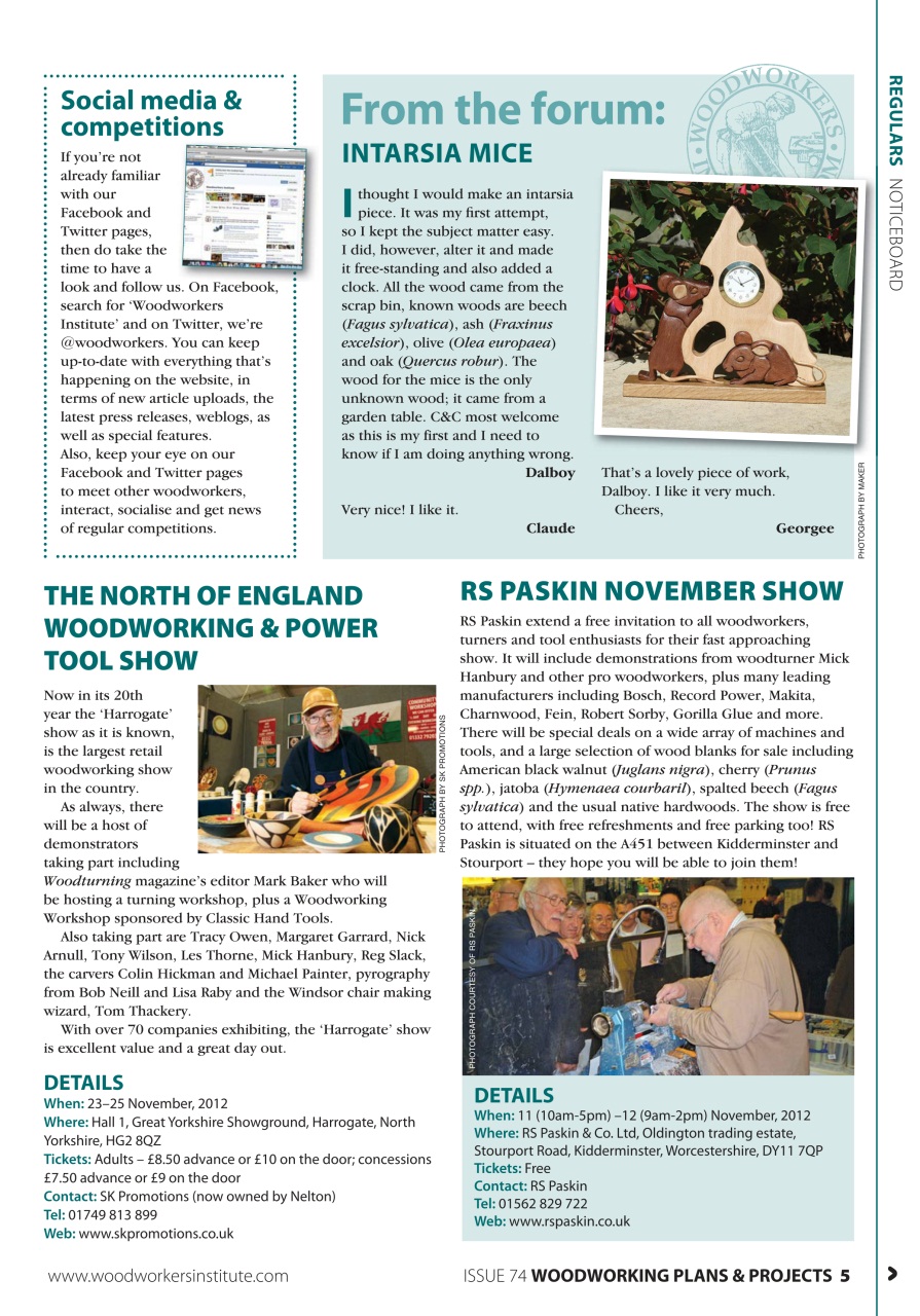 Woodworking Crafts Magazine Preview Pages