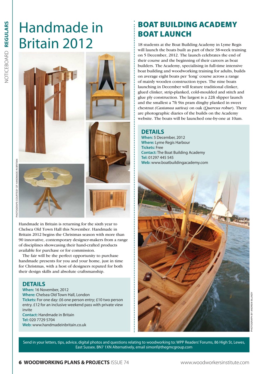 Woodworking Crafts Magazine Preview Pages