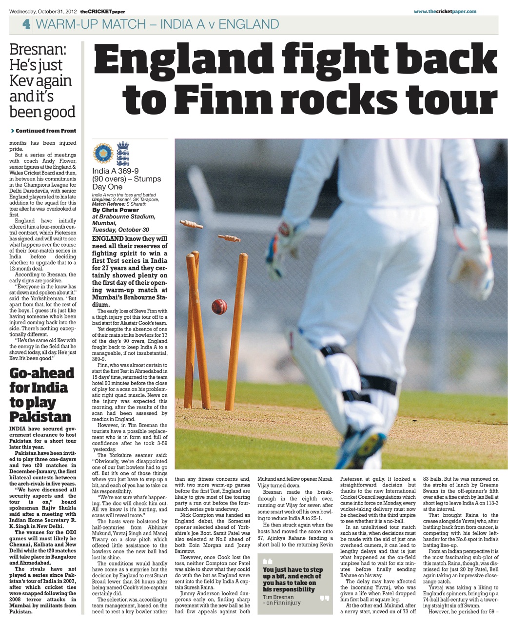 The Cricket Paper Preview Pages