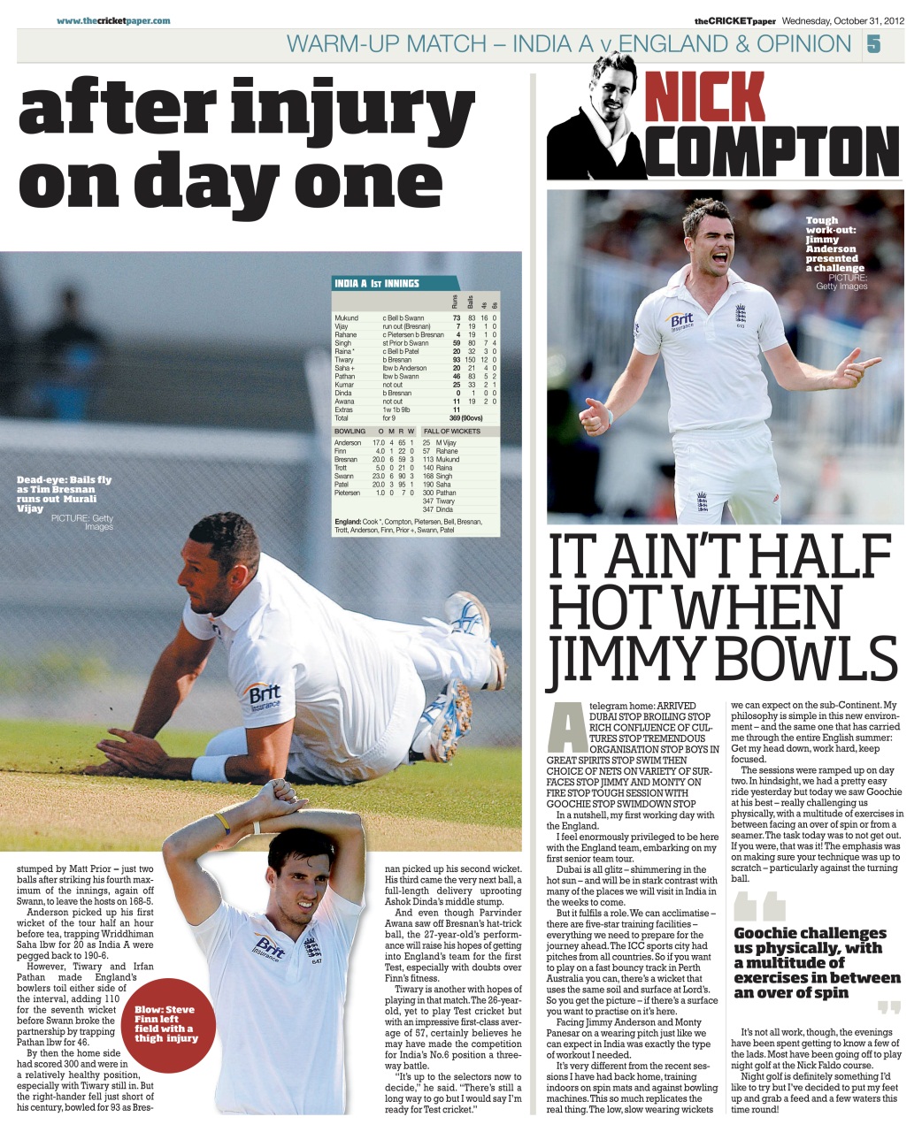 The Cricket Paper Preview Pages