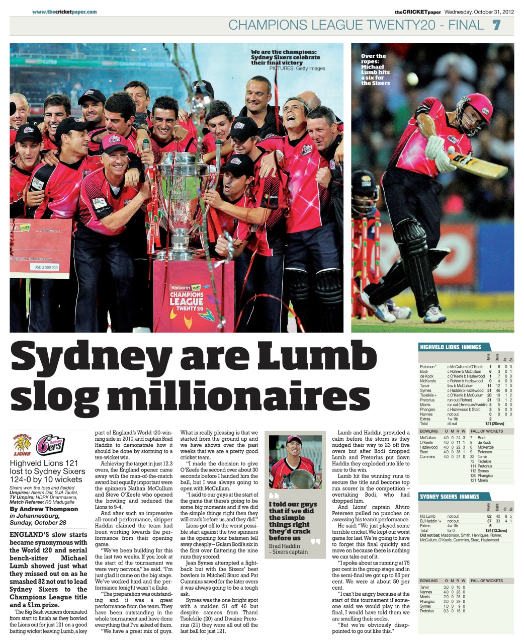 The Cricket Paper Preview Pages