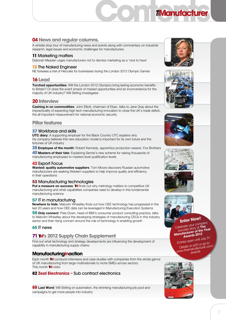 The Manufacturer Preview Pages