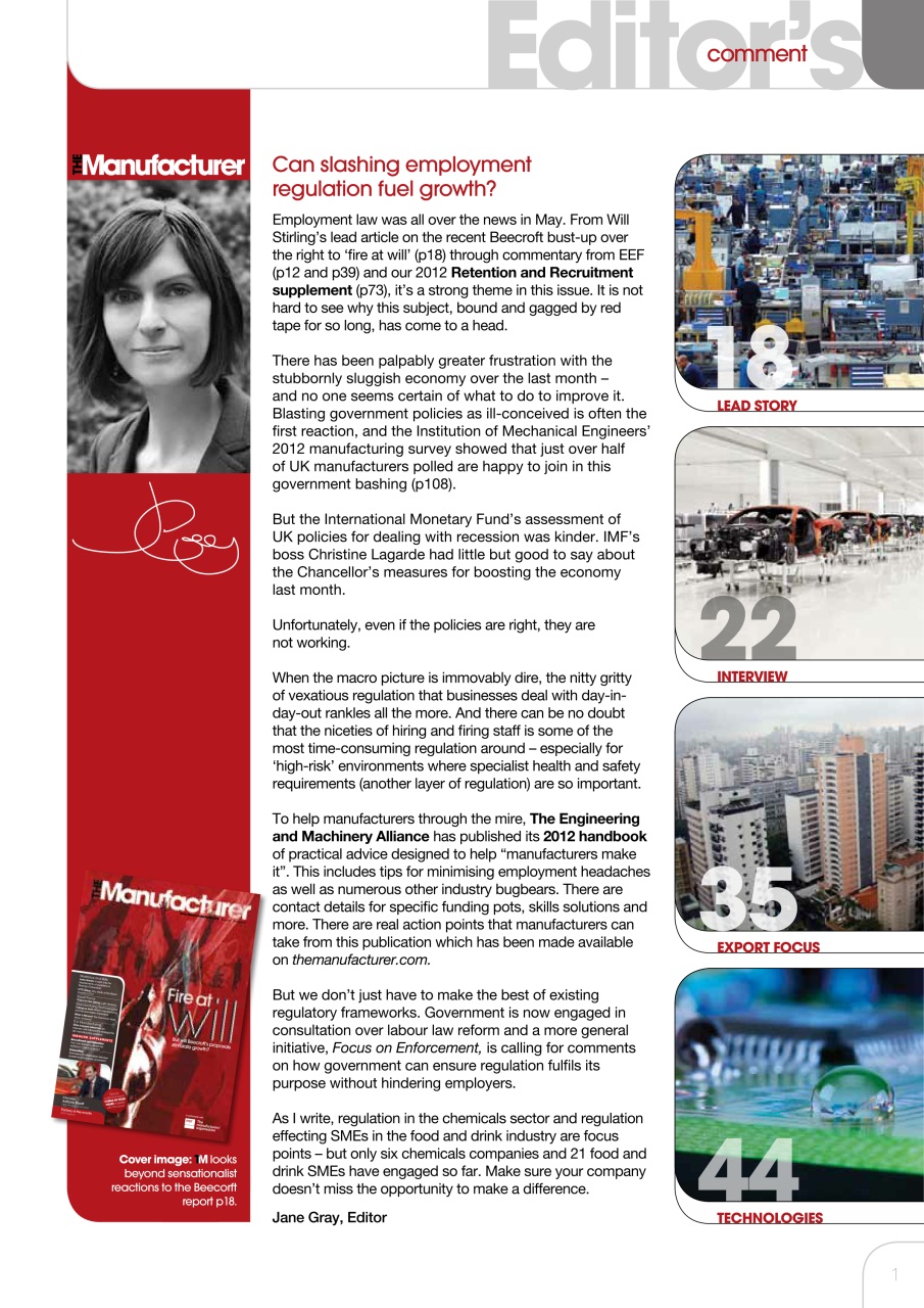 The Manufacturer Preview Pages