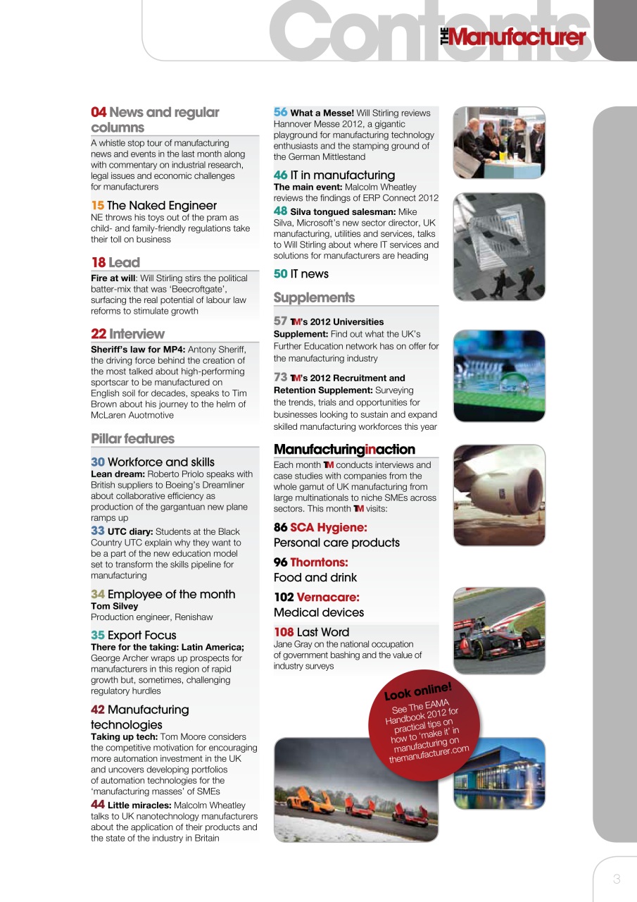 The Manufacturer Preview Pages