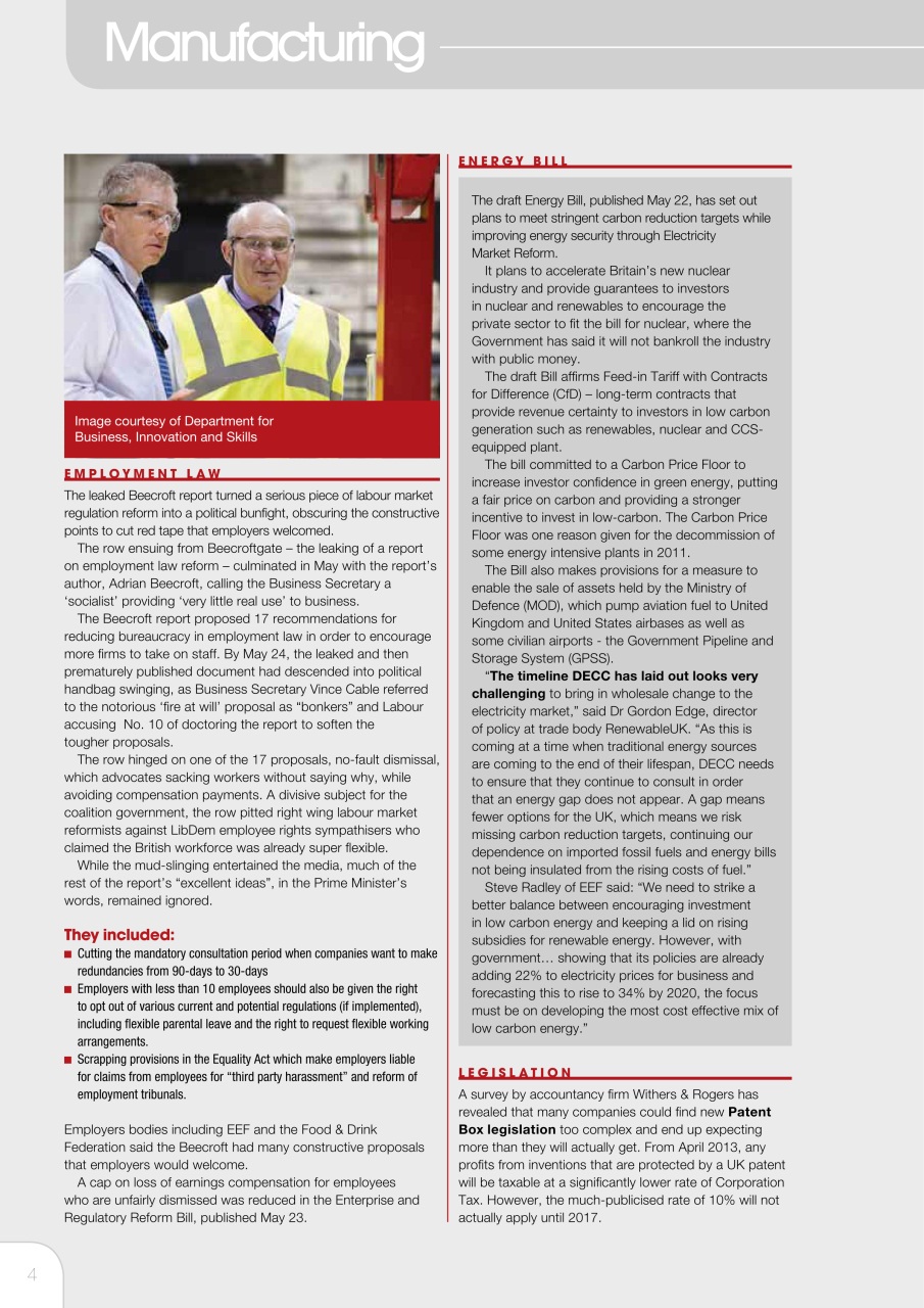 The Manufacturer Preview Pages