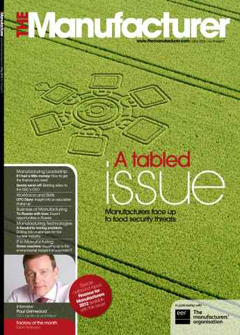 The Manufacturer issue The Manufacturer - May 2012