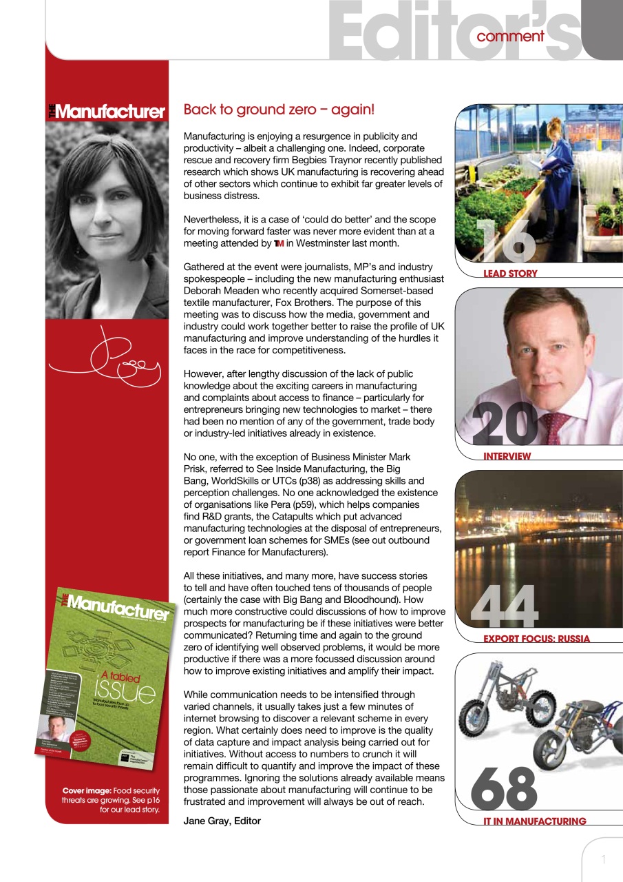 The Manufacturer Preview Pages