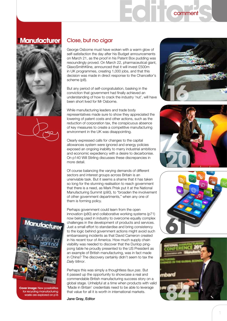 The Manufacturer Preview Pages