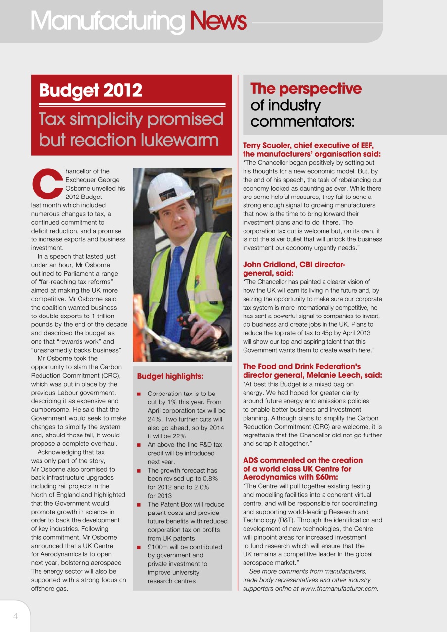 The Manufacturer Preview Pages