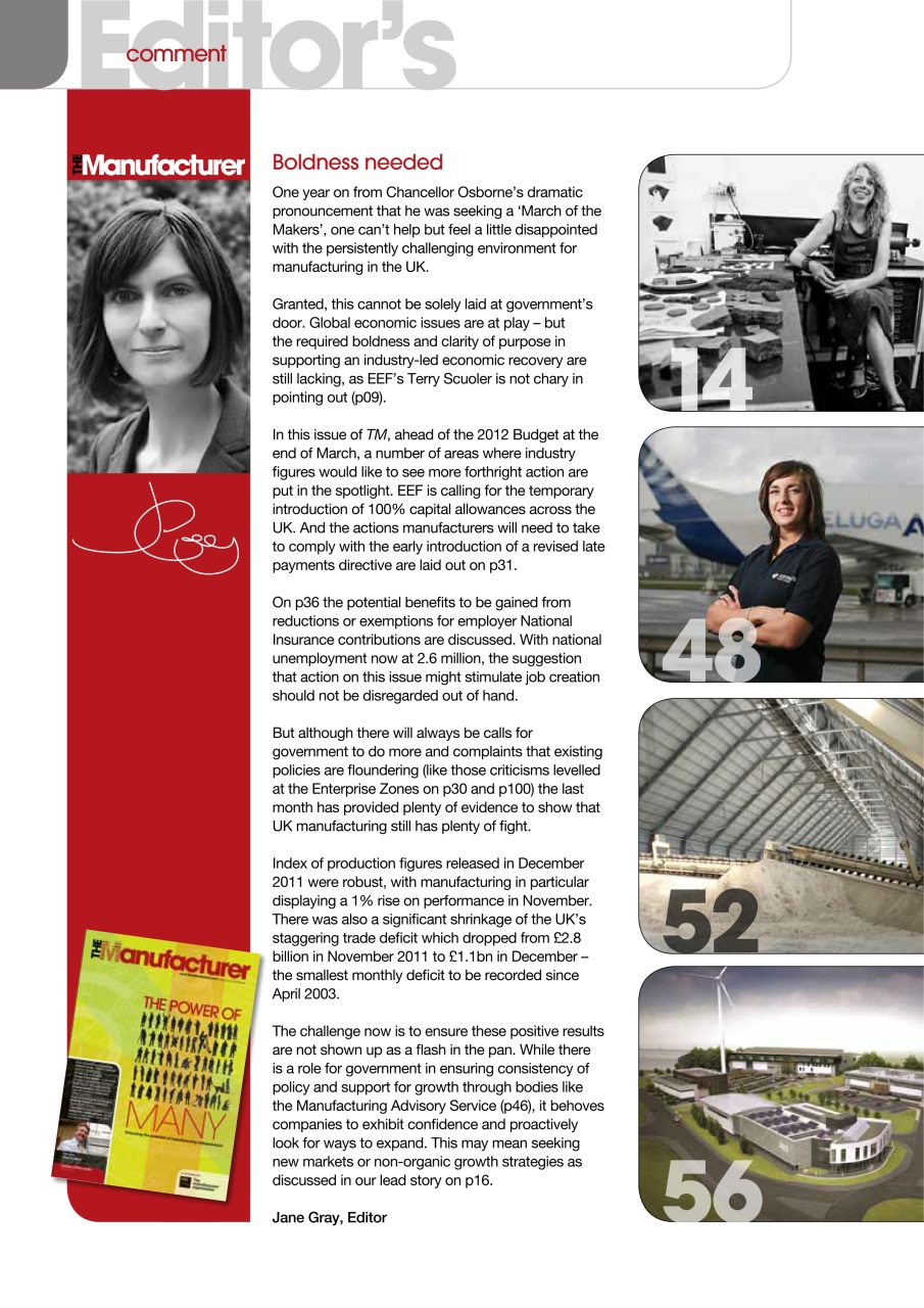 The Manufacturer Preview Pages