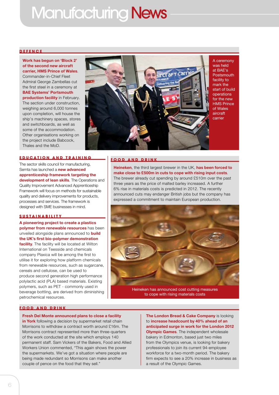 The Manufacturer Preview Pages