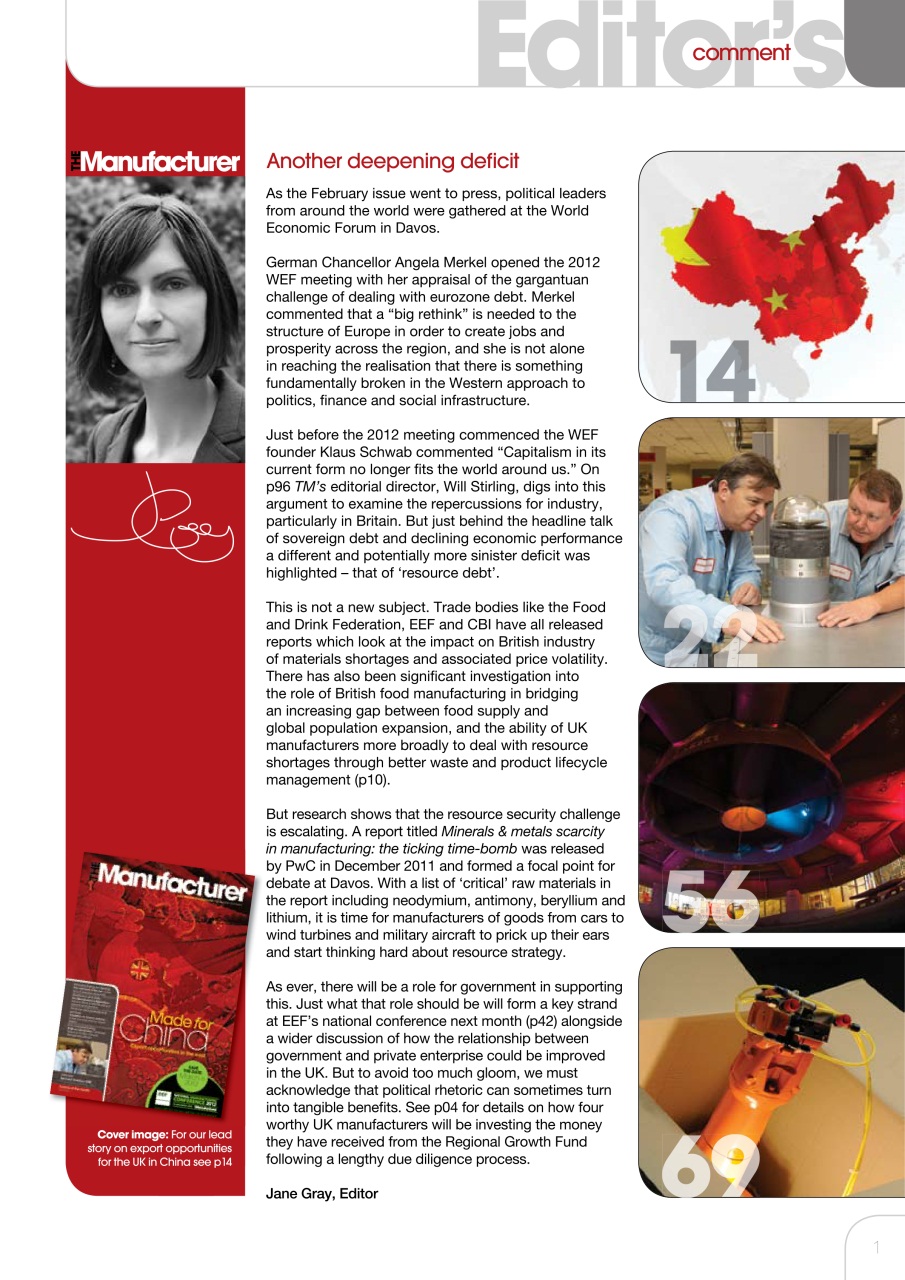 The Manufacturer Preview Pages