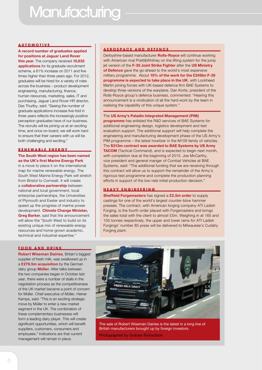 The Manufacturer Preview Pages