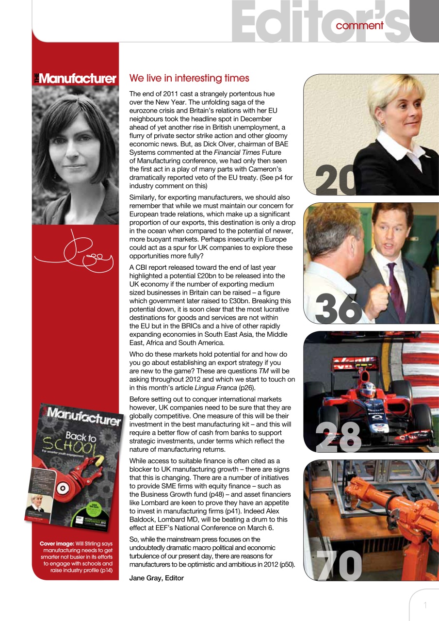 The Manufacturer Preview Pages