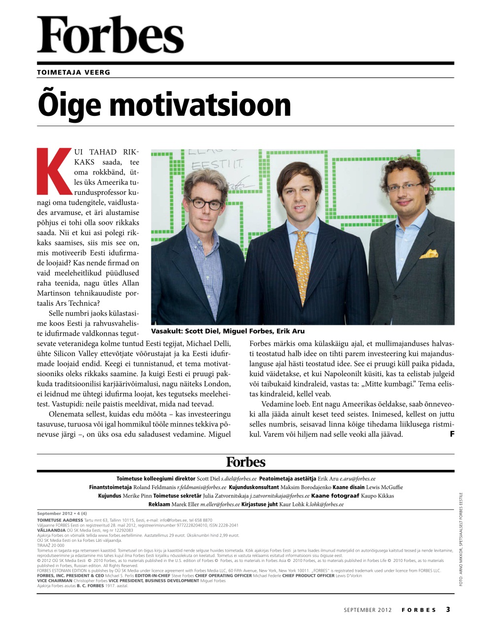 Forbes Estonia Preview Pages