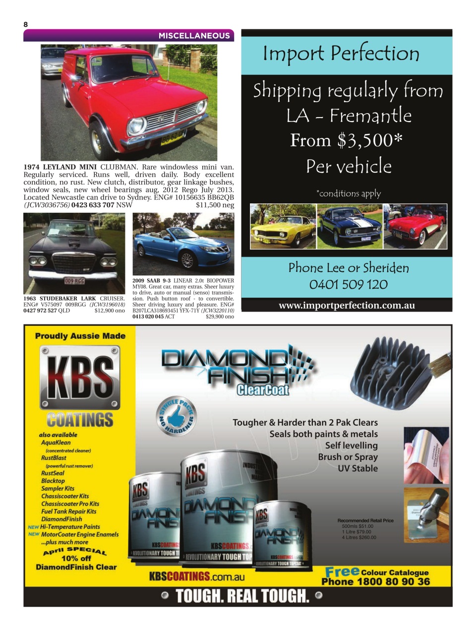 JUST CARS Preview Pages