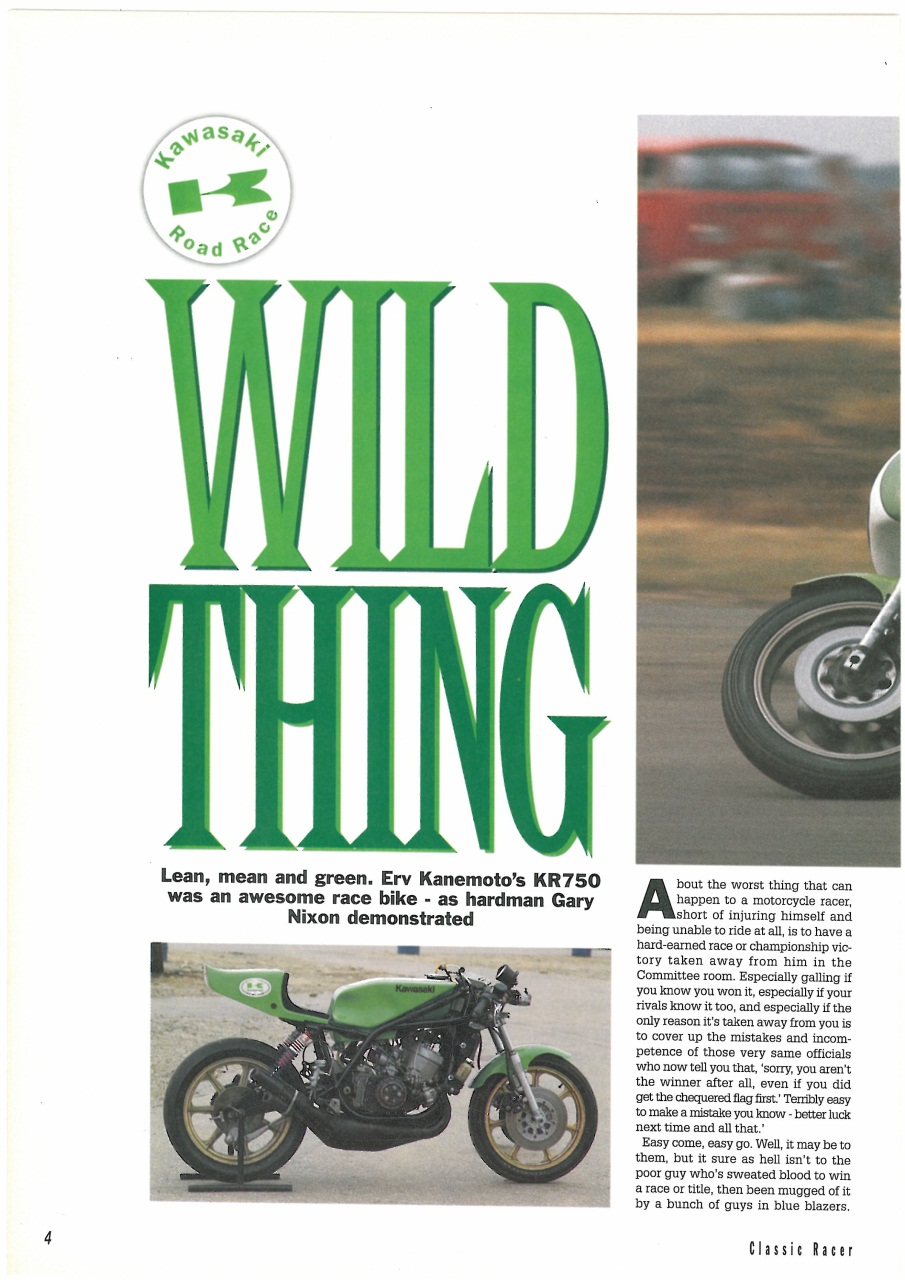 Classic Racer Preview Pages