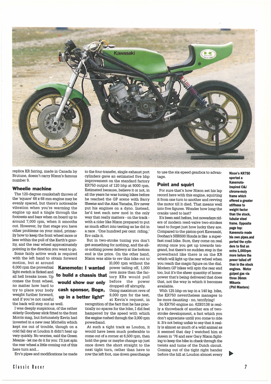 Classic Racer Preview Pages