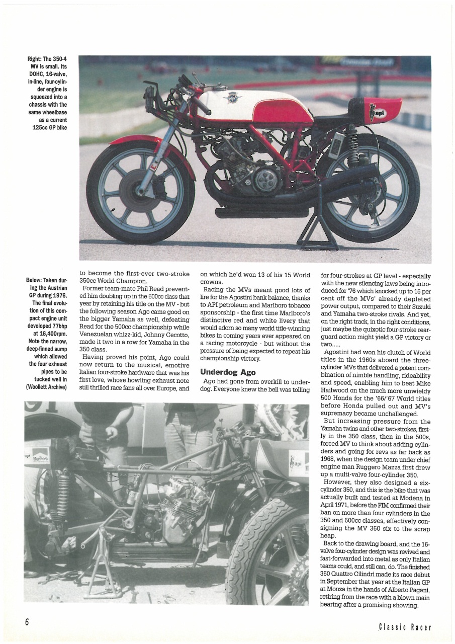 Classic Racer Preview Pages