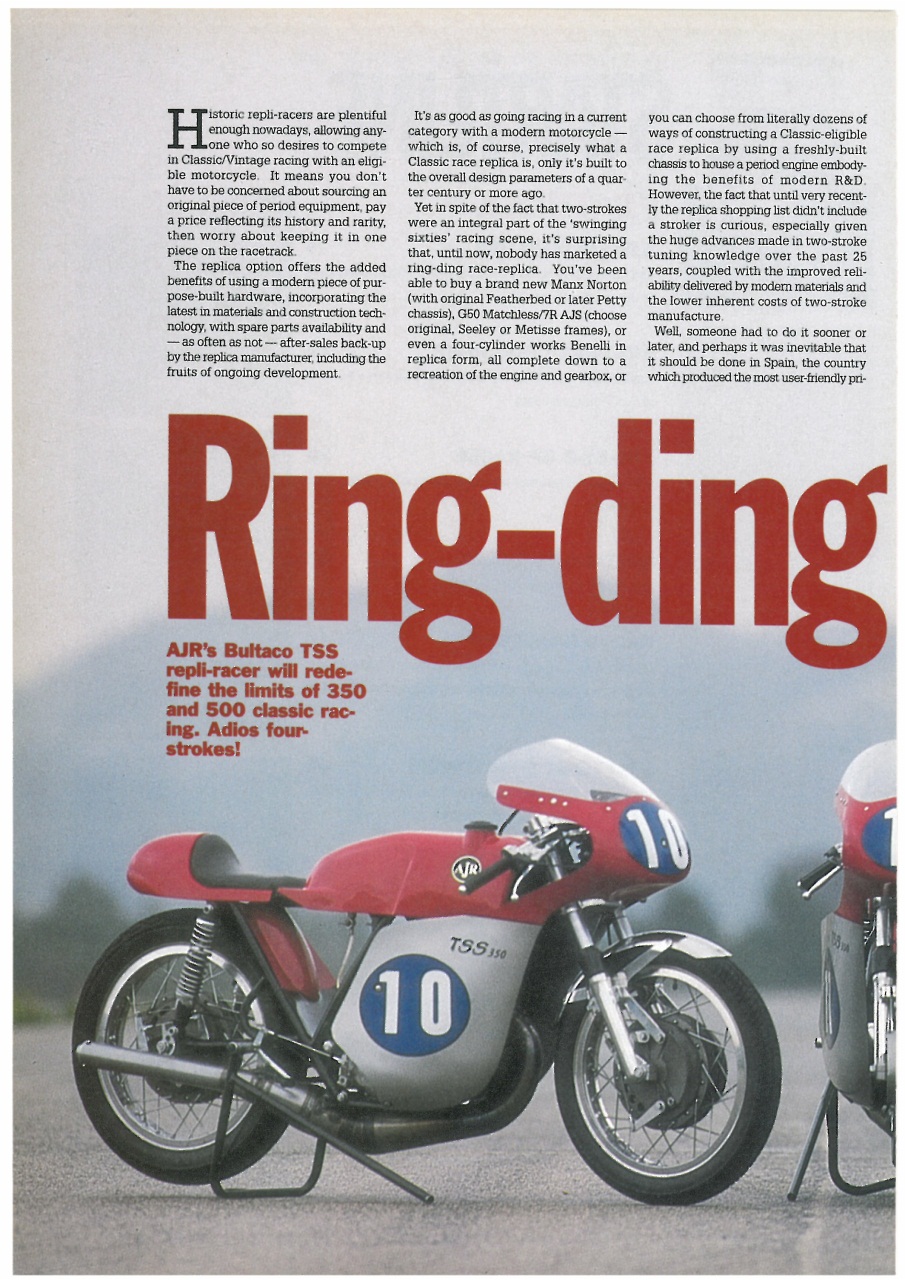 Classic Racer Preview Pages