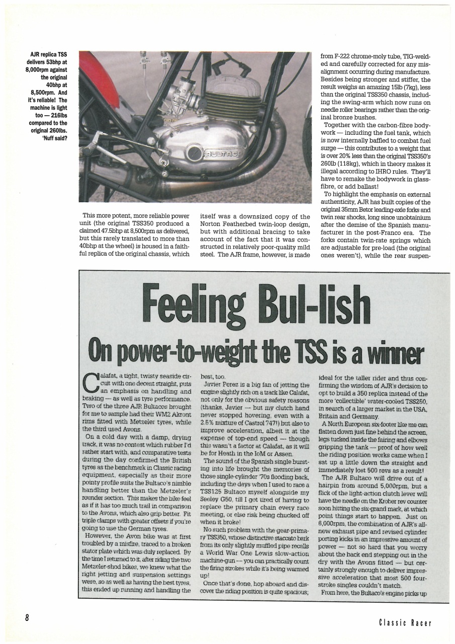 Classic Racer Preview Pages