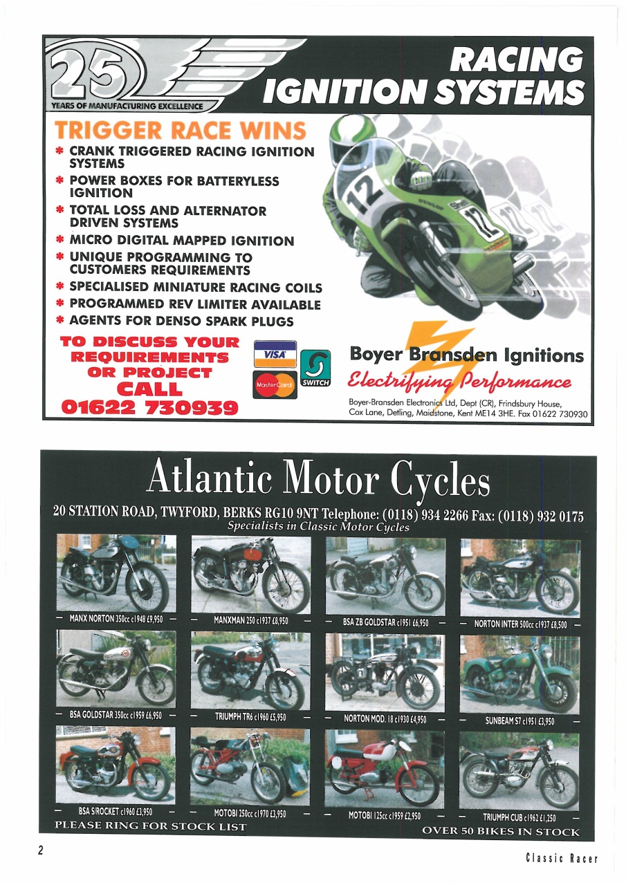 Classic Racer Preview Pages