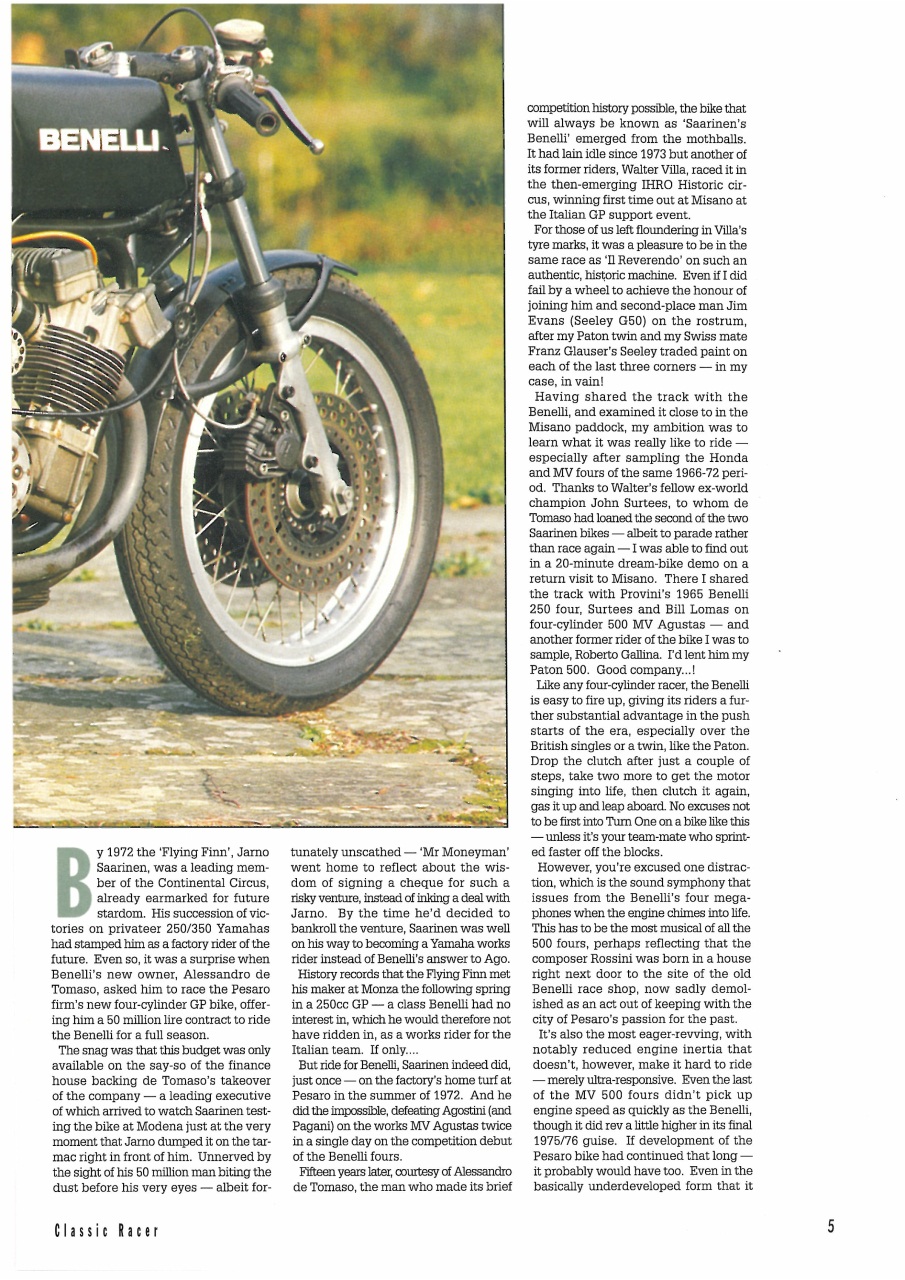 Classic Racer Preview Pages