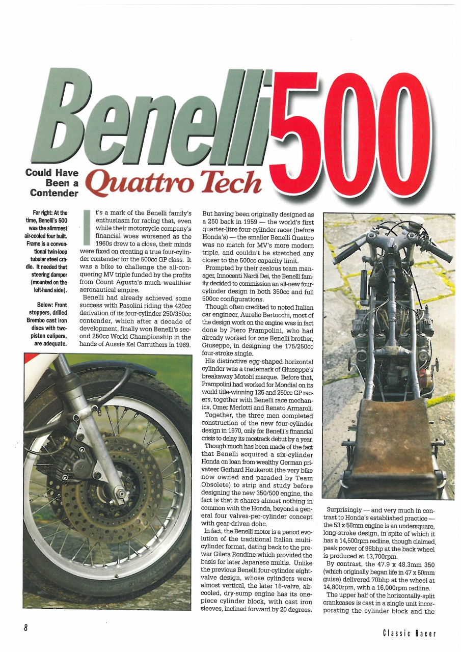 Classic Racer Preview Pages