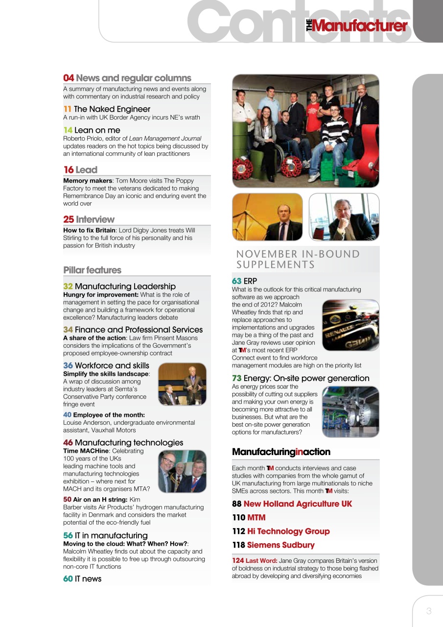 The Manufacturer Preview Pages