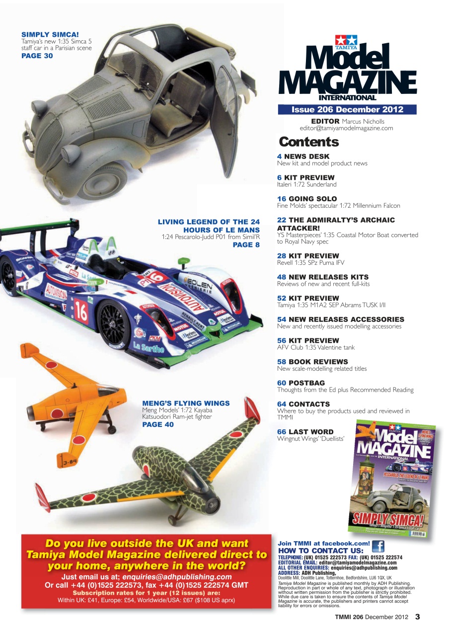 Tamiya Model Magazine Preview Pages