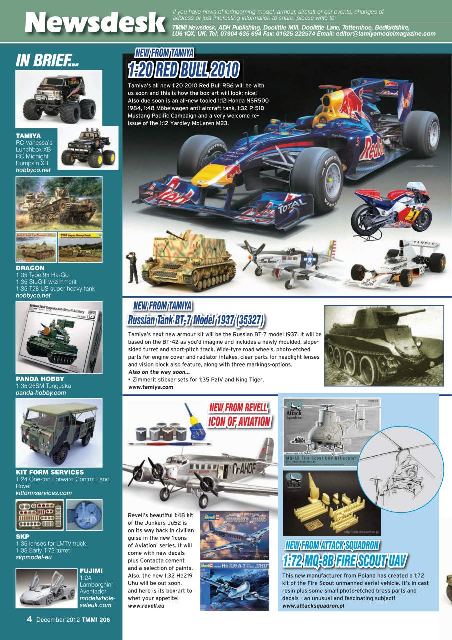 Tamiya Model Magazine Preview Pages