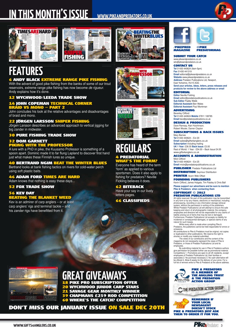 Pike & Predators Preview Pages