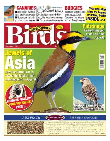 Cage & Aviary Birds issue Cage & Aviary 7 November 2012
