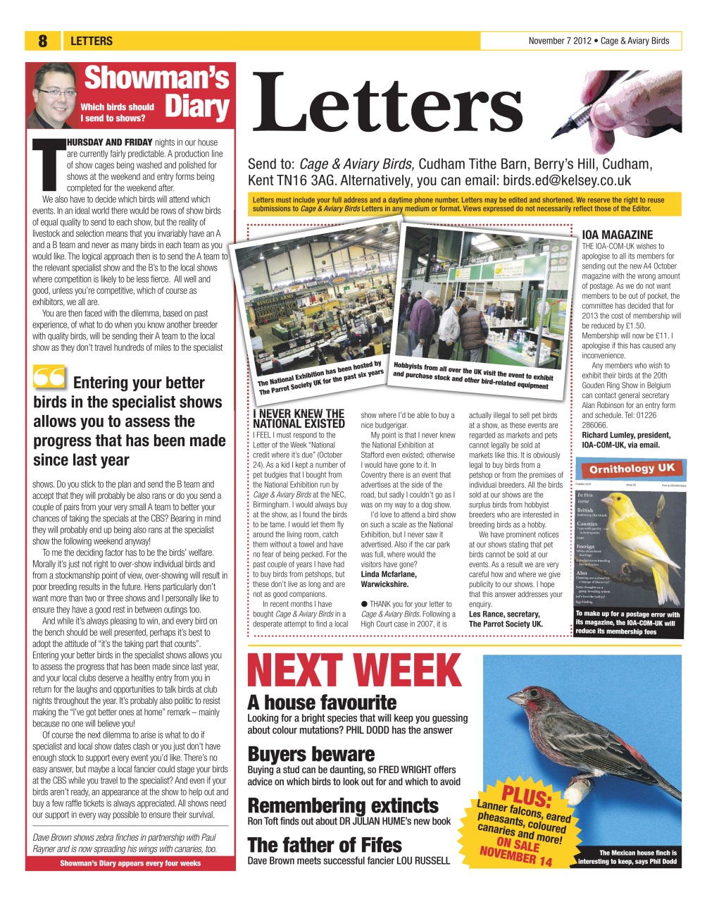 Cage & Aviary Birds Preview Pages